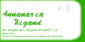 annamaria wigand business card